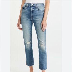 Mother Superior High Waisted Rider Ankle Jeans Distressed Far Beyond The Sky 26